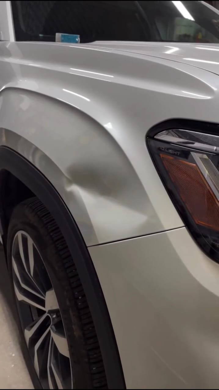 Detailed car bodywork